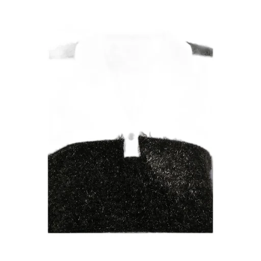 Polo-Neck Sweater With Stripe Detail