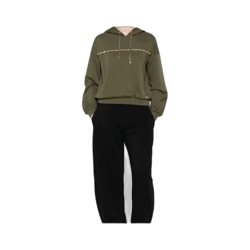 Embellished-Band Hoodie
