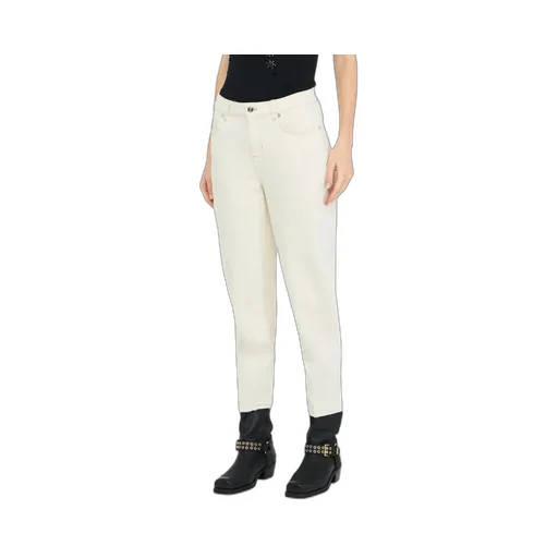 Straight Leg Logo Patch Jeans