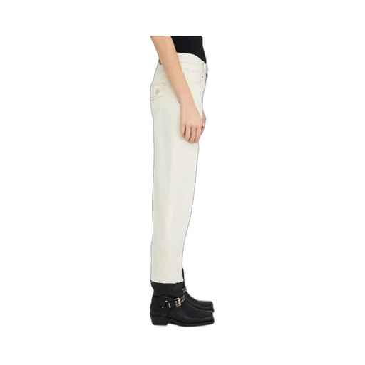 Straight Leg Logo Patch Jeans