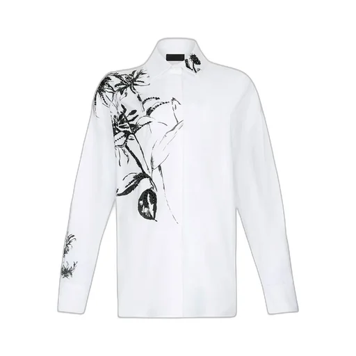 Long Sleeve Floral Printed Shirt