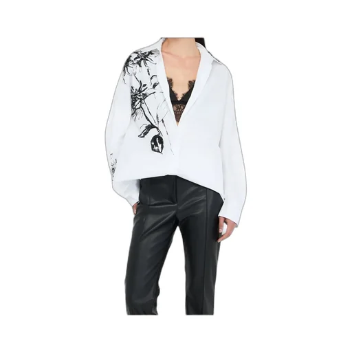 Long Sleeve Floral Printed Shirt