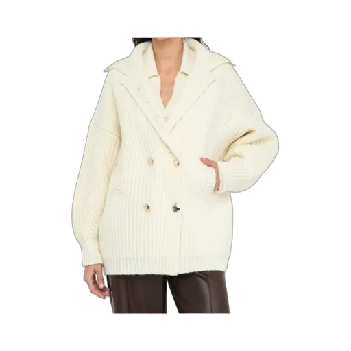 Double-Breasted Knitted Coat