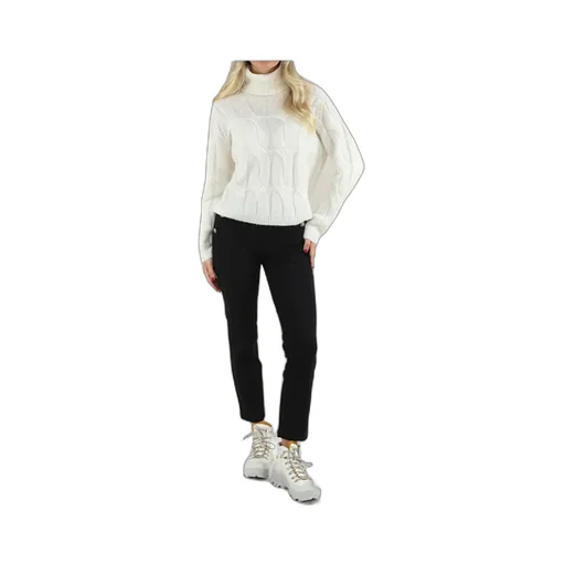 Cable-Knit Roll-Neck Sweater