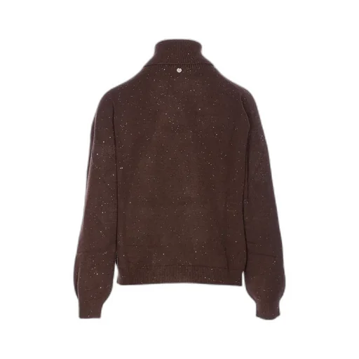 Roll-Neck Sequin-Embellished Sweater