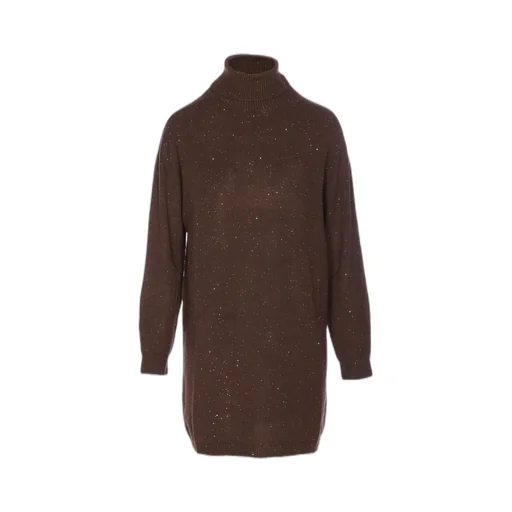 Micro-Sequins Knit Dress