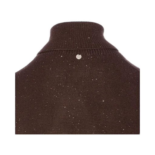 Roll-Neck Sequin-Embellished Sweater