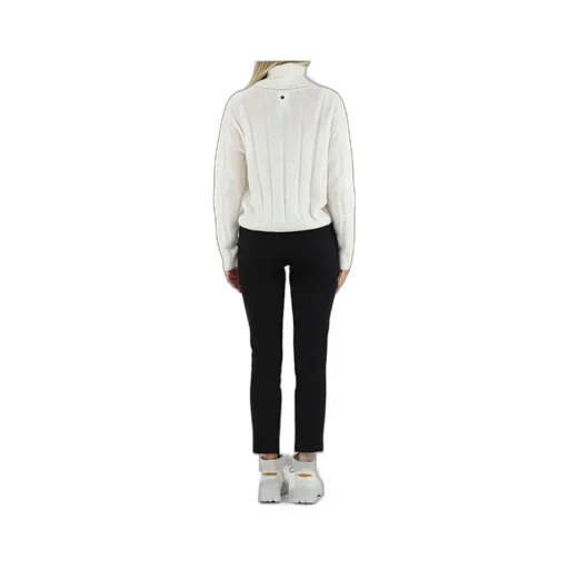 Cable-Knit Roll-Neck Sweater
