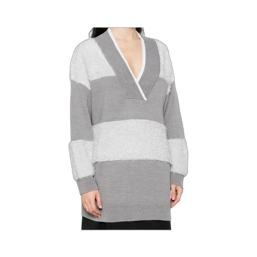 V-Neck Striped Sweater