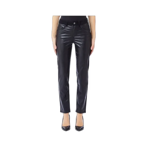 Faux Leather Slim Fit Trousers