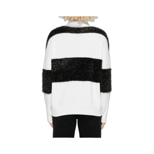 Polo-Neck Sweater With Stripe Detail