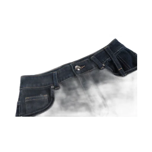 Button Zipper Jeans Pants