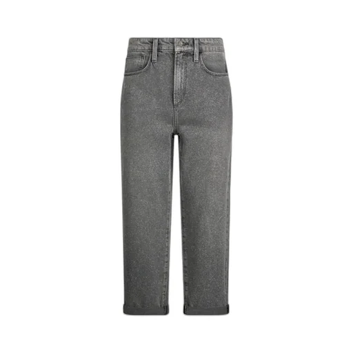 High-Waisted Straight-Leg Jeans