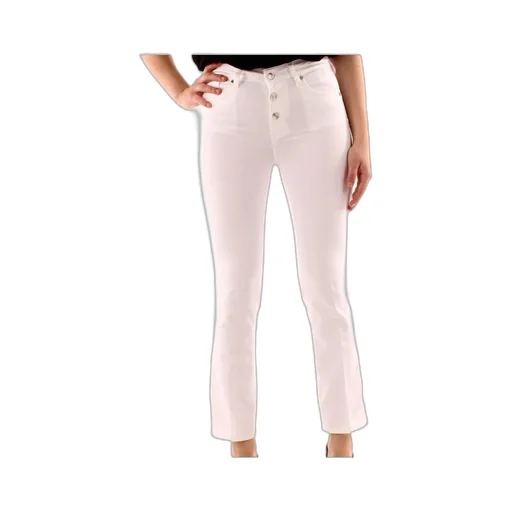 Buttoned Cropped Jeans