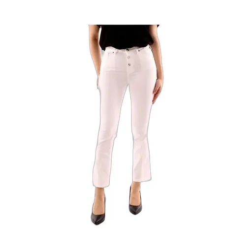 Buttoned Cropped Jeans