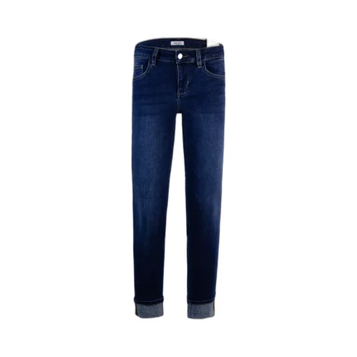 Turn-Up Straight Leg Jeans