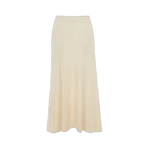 Ribbed Knit A-Line Skirt