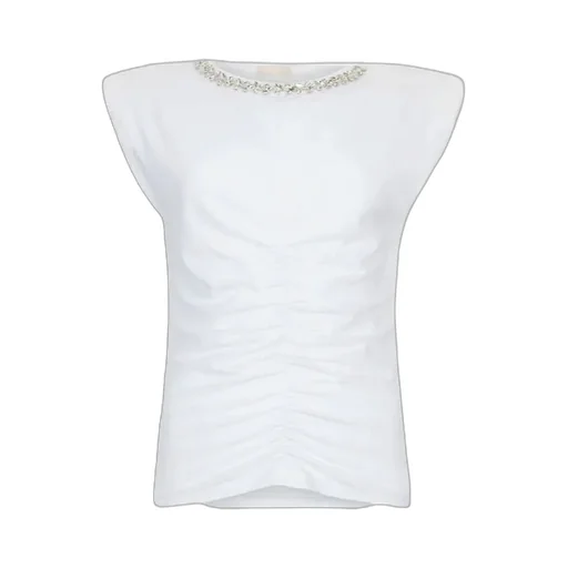 Embellished Ruched Top