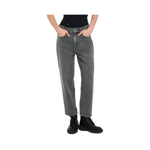 High-Waisted Straight-Leg Jeans