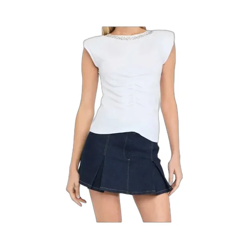 Embellished Ruched Top