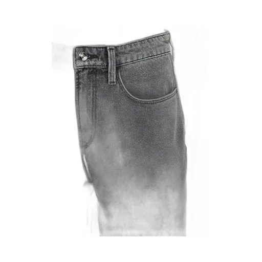 High-Waisted Straight-Leg Jeans