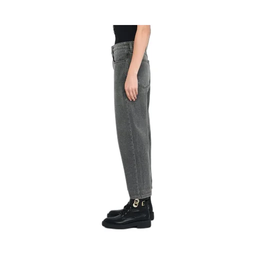 High-Waisted Straight-Leg Jeans