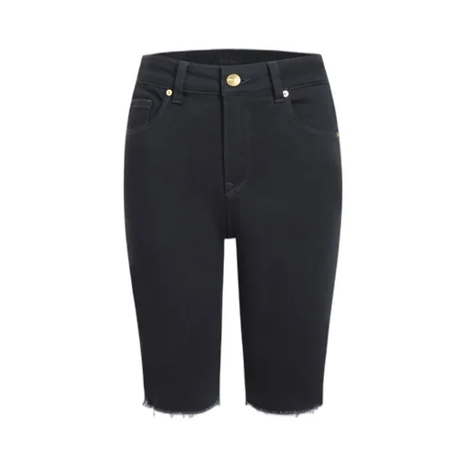 Logo Slim Denim Shorts