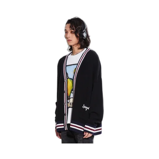Sonic Jacquard Knitted Cardigan