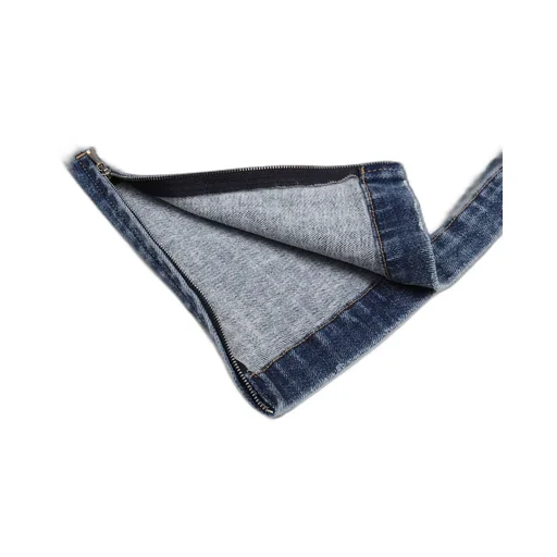 Straight Zipper Jeans