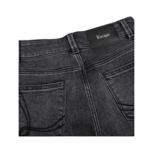 Trim Rough Rimmed Riding Denim Shorts