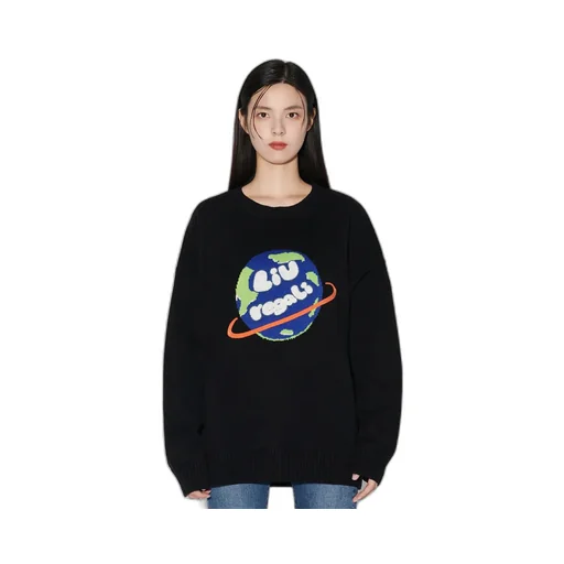 Earth Jacquard Pattern Pullover