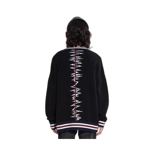 Sonic Jacquard Knitted Cardigan