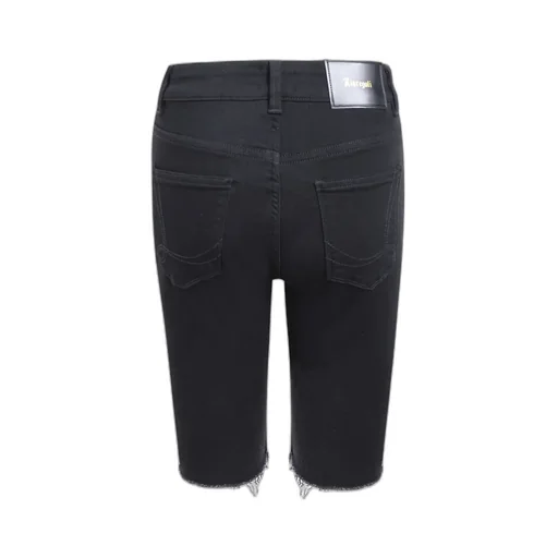 Logo Slim Denim Shorts
