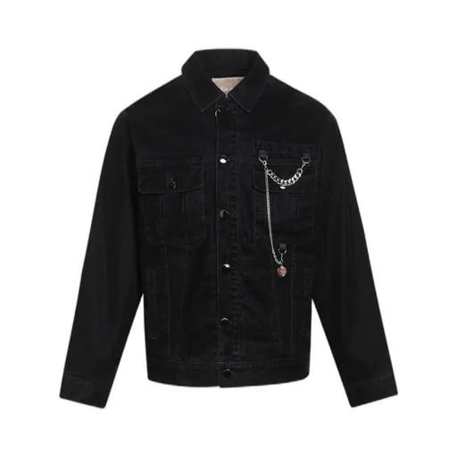 Logo Denim Coat