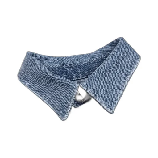 Stitched Long-Sleeved Denim Shirt