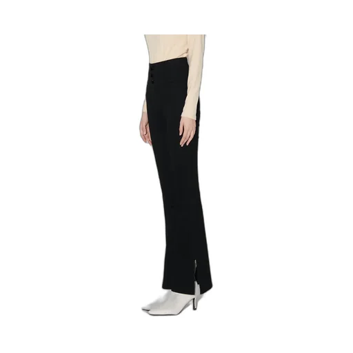 Split High-Rise Flared Jeans