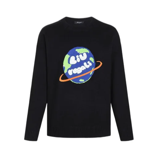 Earth Jacquard Pattern Pullover