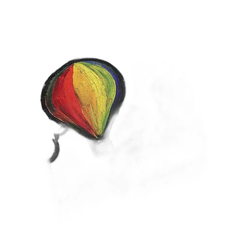 Hot Air Balloon Oil Painting Short-Sleeved T-Shirt