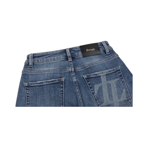 Straight Zipper Jeans