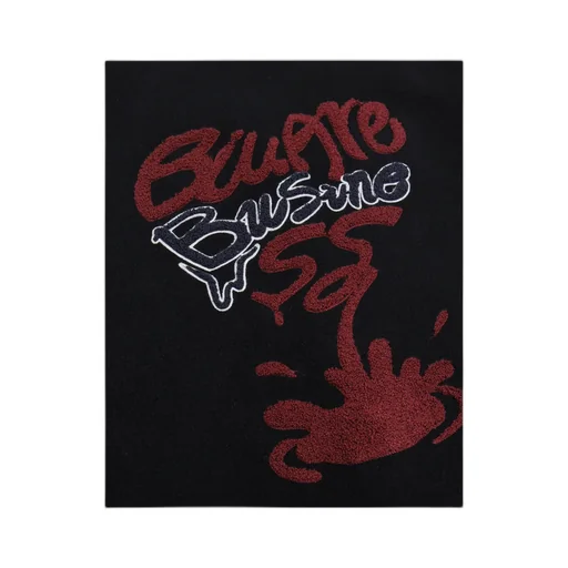 Vintage Woolen Cloth Embroidered Baseball Coat