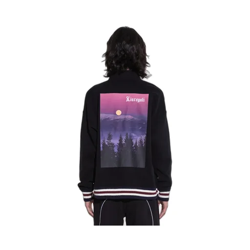 Logo Sunset Printed Casual Jacket