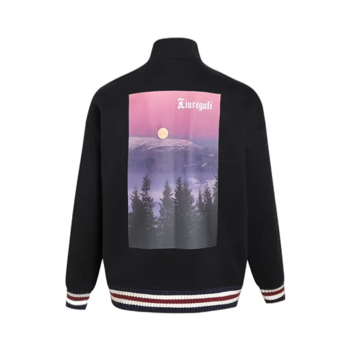 Logo Sunset Printed Casual Jacket