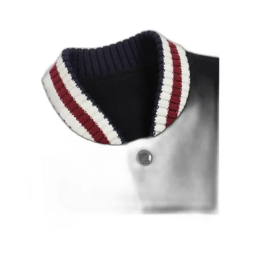 Vintage Woolen Cloth Embroidered Baseball Coat