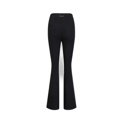 Split High-Rise Flared Jeans