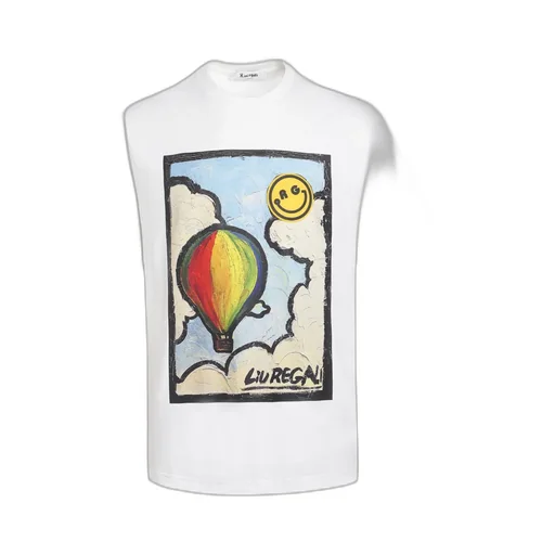 Hot Air Balloon Oil Painting Short-Sleeved T-Shirt
