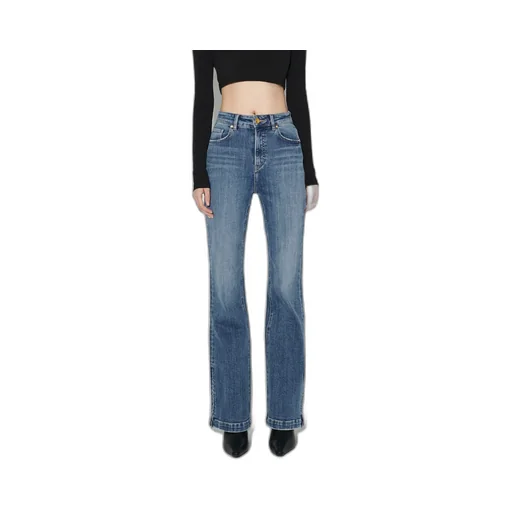 Straight Zipper Jeans