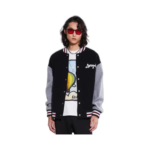 Vintage Woolen Cloth Embroidered Baseball Coat