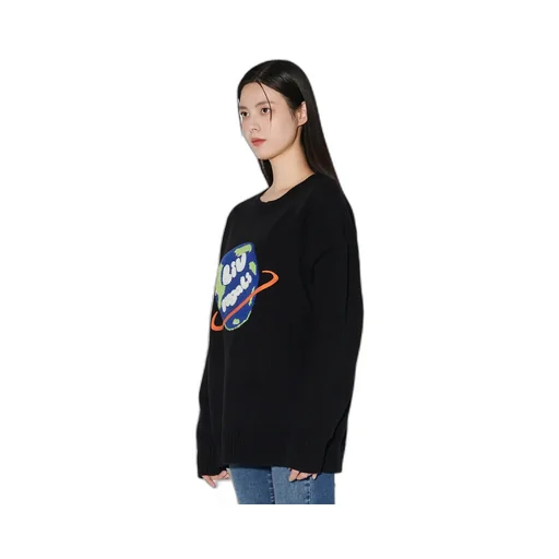 Earth Jacquard Pattern Pullover