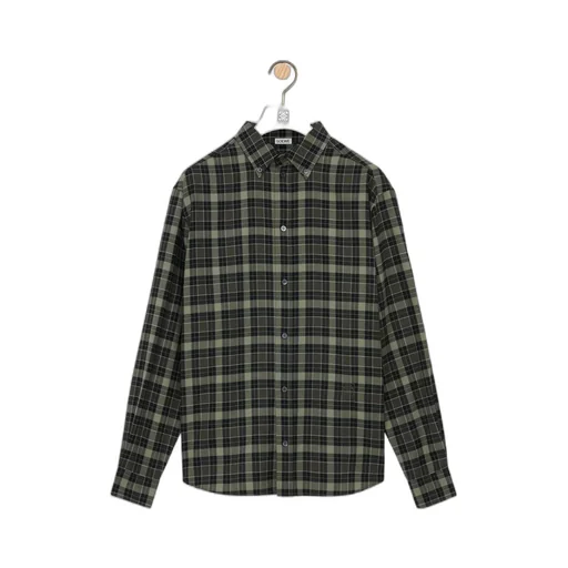 Checked Long-Sleeved Shirt