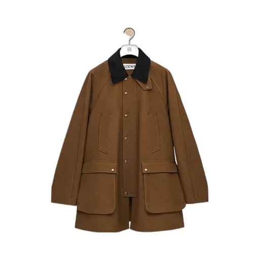 Trapeze Snap Buttoned Jacket